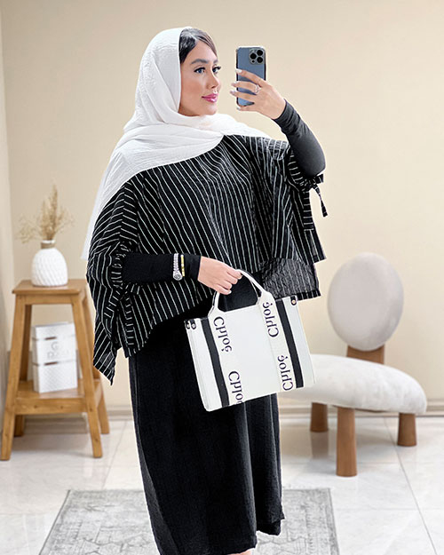 ست سارافون و رویه راه راه کد 16298