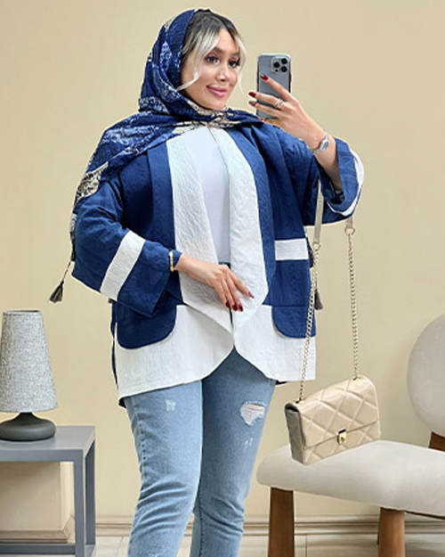 مانتو کتیبه جلوباز کد 15781