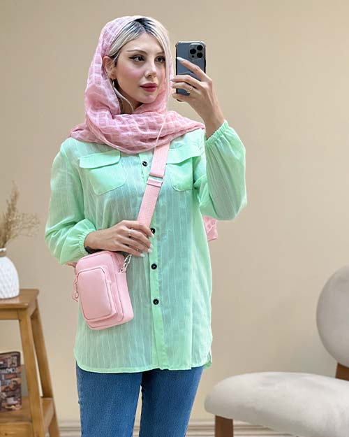 مانتو اسپرت یقه مردانه کد 15937