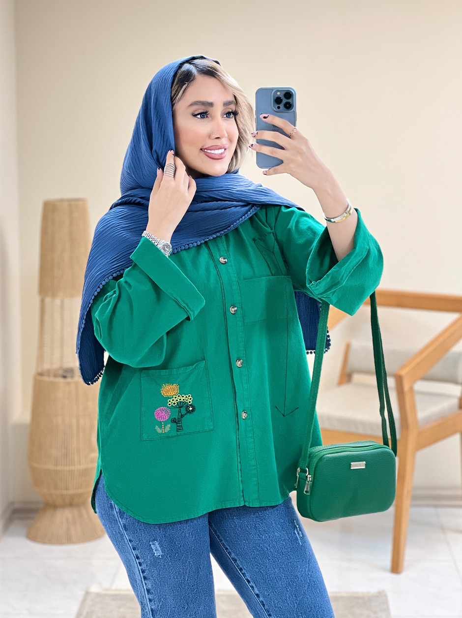 مانتو الیاف گلدوزی کد 17186