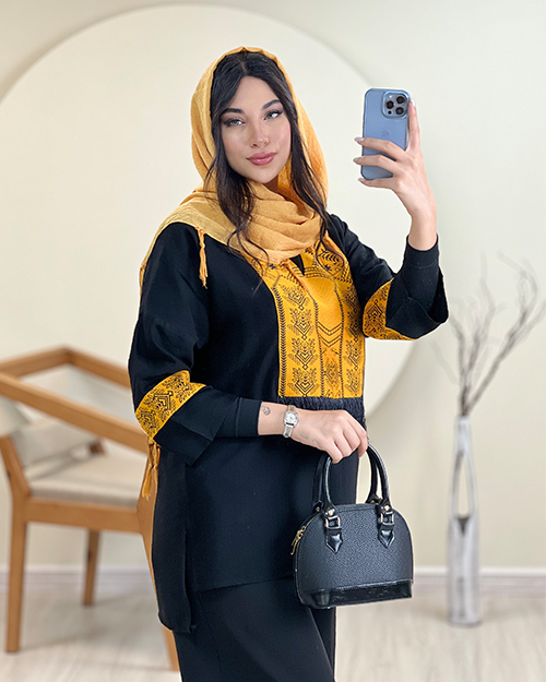 مانتو جلوبسته سنتی کد 17620