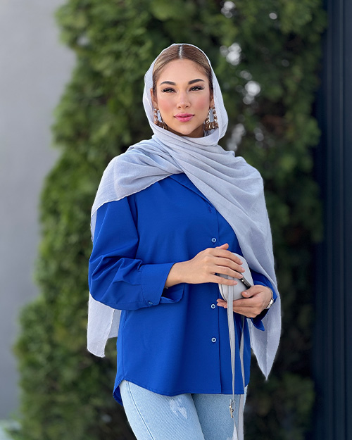 شومیز یقه شکاری تولید ایواز کد 18390