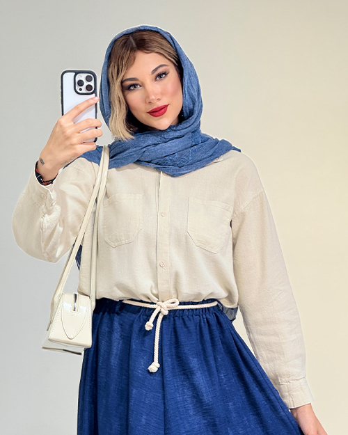 شومیز حصیری کد 19059
