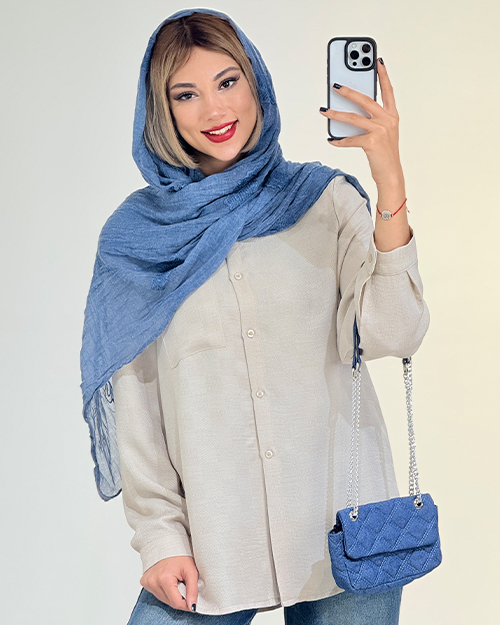 شومیز تک جیب تولید ایواز کد 18766