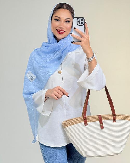 شومیز جلو بسته تولید ایواز کد 18745