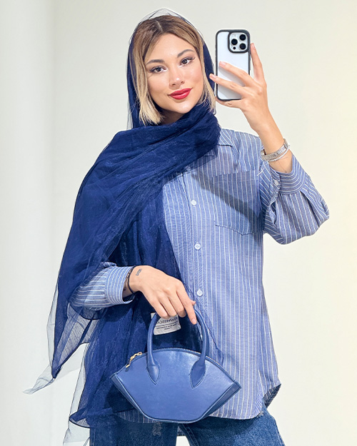 شومیز راه راه کد 19183