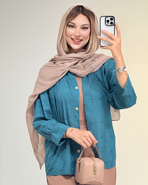شومیز سوزن دوزی کد 19255