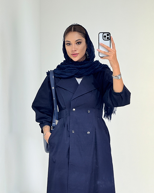 مانتو چهاردکمه کد 19403