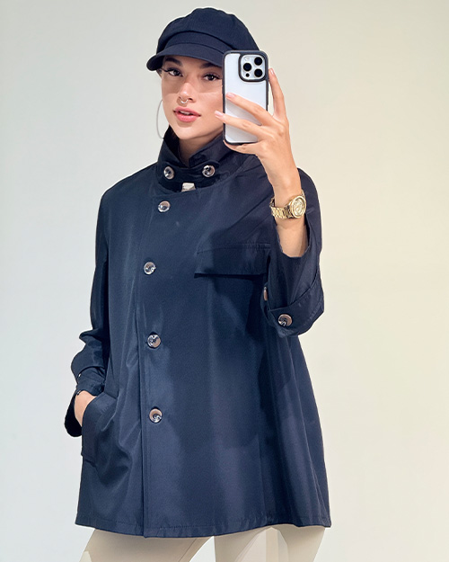 کت یقه ایستاده تولید ایواز کد 19463