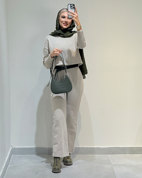 ست بلوز و اورال بافت کد 19807