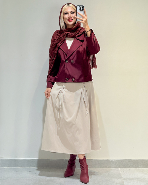 کراپ کت چهار دکمه کد 19918 