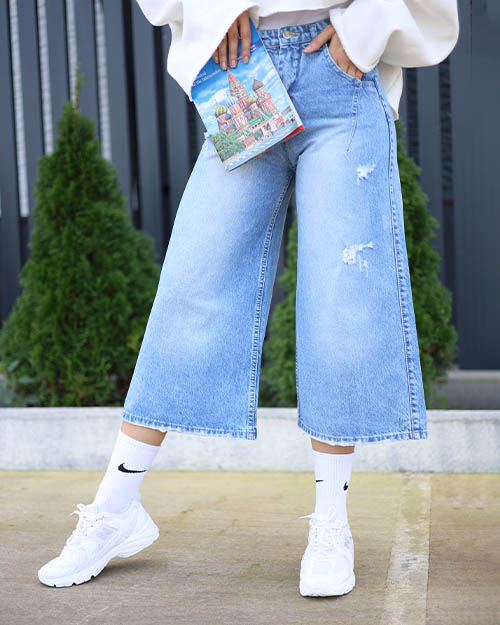 شلوار  جین واید لگ کد 19886