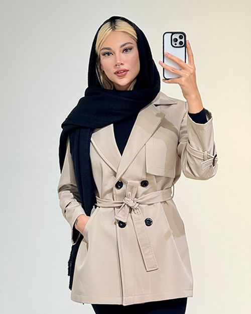 بارانی بلند تک ژیله کد 19977