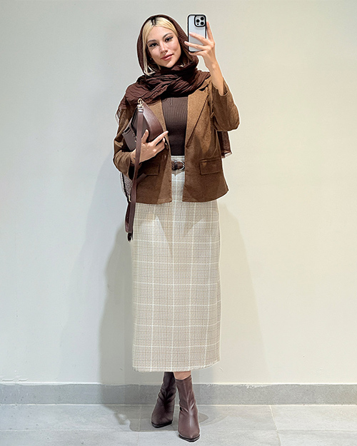 ست سه تیکه مخمل و چهارخونه کد 19661