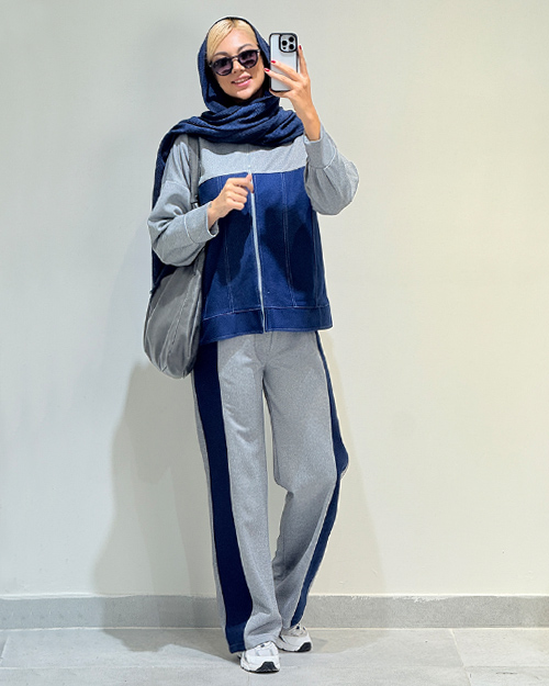 ست دو تیکه ترکیبی کد 20044