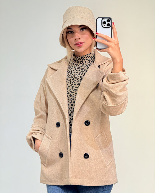 پالتو فوتر آستین چین کد 20042