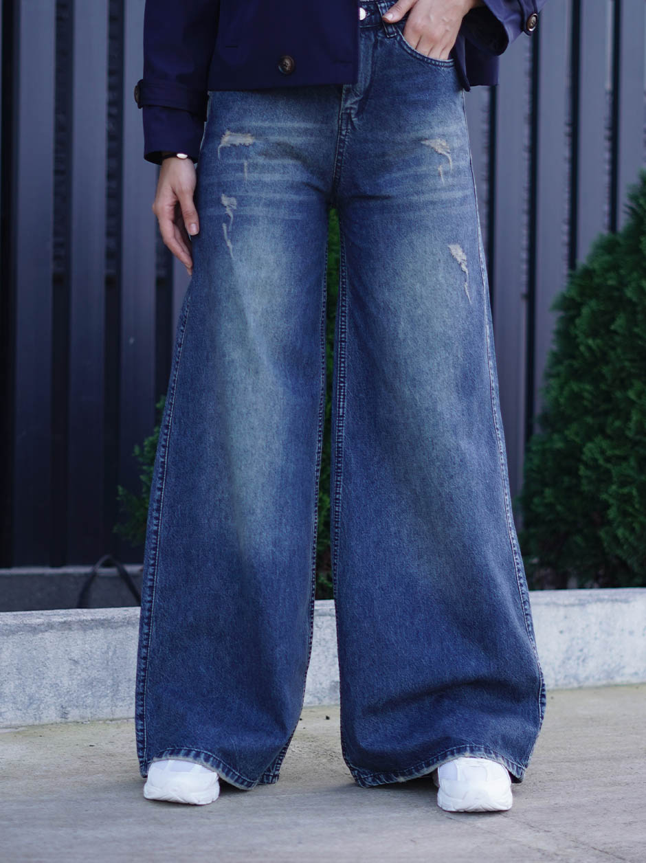 شلوار جین فول بگ کد 19888