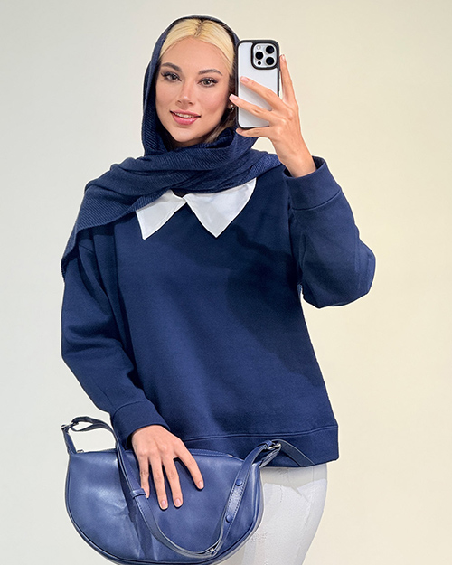 دورس یقه دار ساده کد 20126