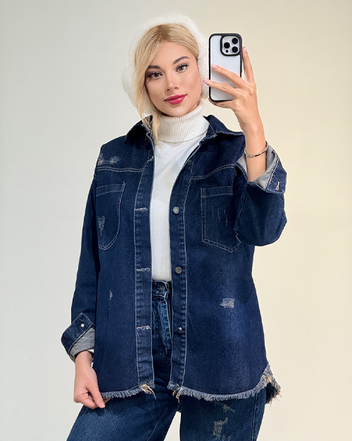 کت جین پایین ریش کد 20152