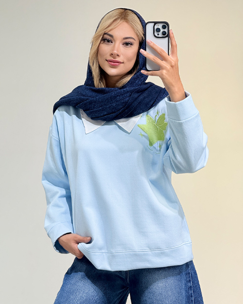 دورس یقه دار گلدوزی کد 20144