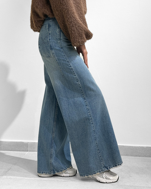 شلوار جین فول بگ کد 20203