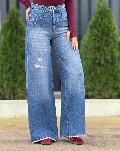 شلوار جین فول بگ کد 20206