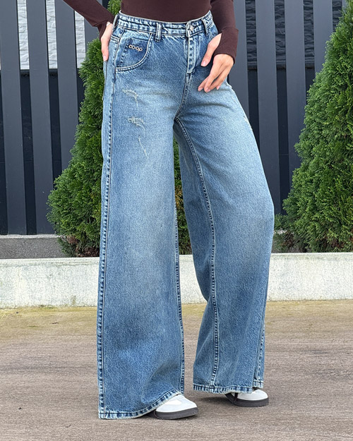 شلوار جین فول بگ کد 20307