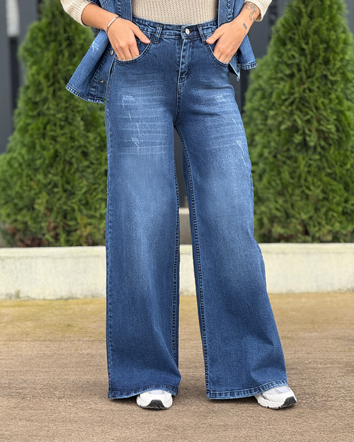 شلوار جین فول بگ کد 20319