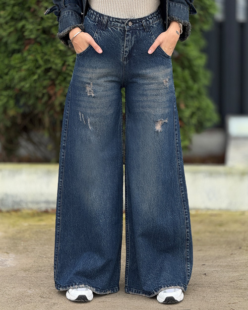 شلوار جین فول بگ کد 20327 