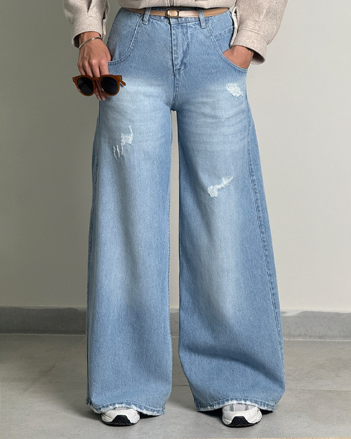 شلوار جین فول بگ کد 20209