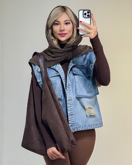 وست جین دو جیب کد 20339