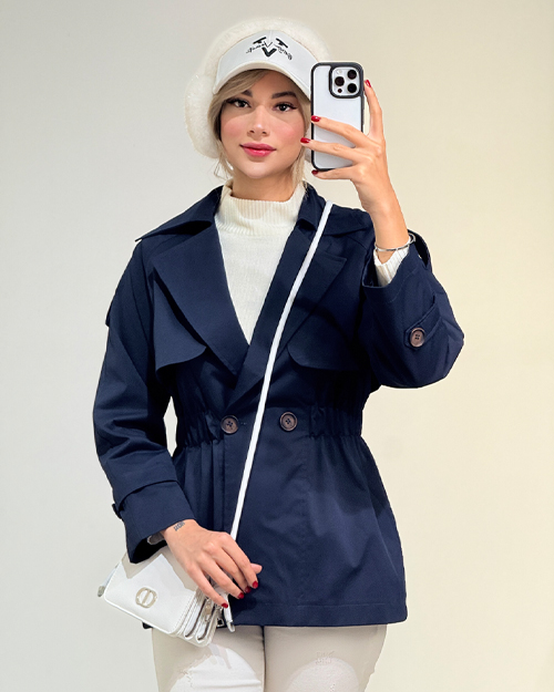 بارانی کمرکش کد 20350