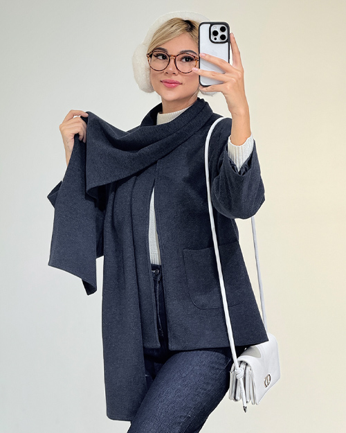 کت شال دار کد 20381