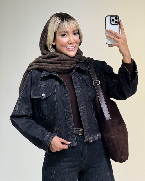 کراپ جین پایین ریش کد 20395