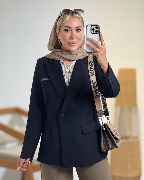 کت مازراتی یقه بلیزر تولیدایواز کد 20421