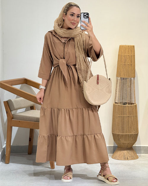 ست شومیز پیراهن گره ای کد20688