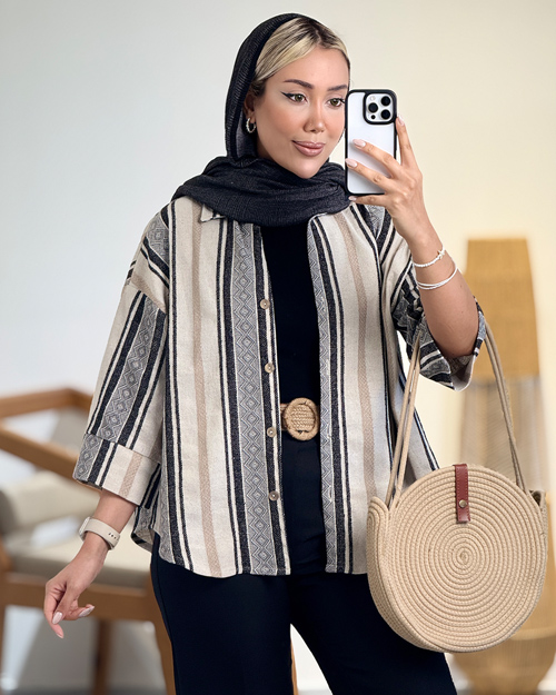شومیز لینن ترک کد 20714