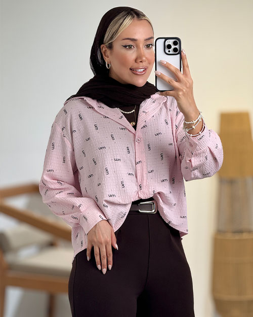 شومیز جلو گره ای miumiu کد 20720 