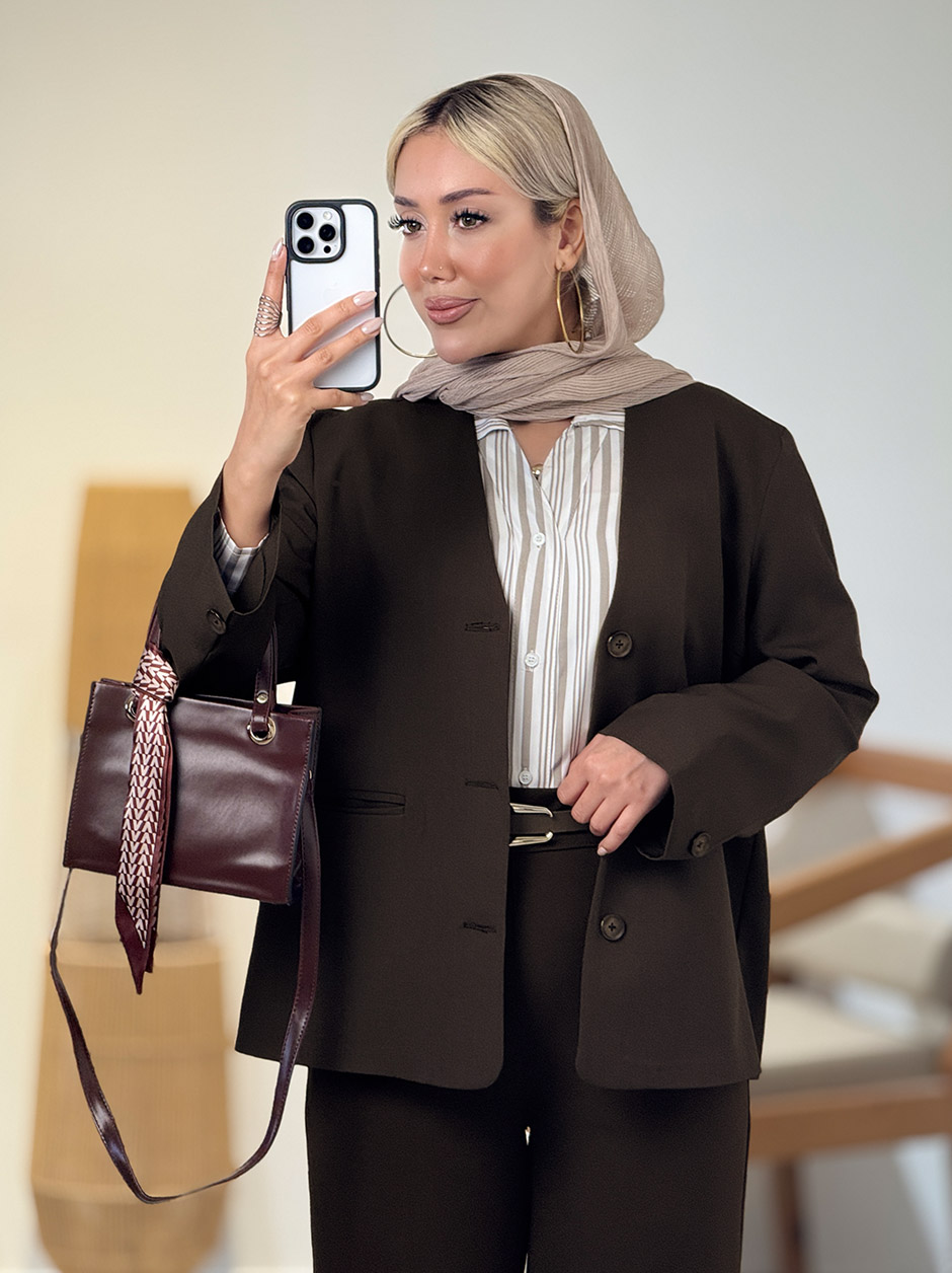 کت یقه هفت بزیاق کد 20742 