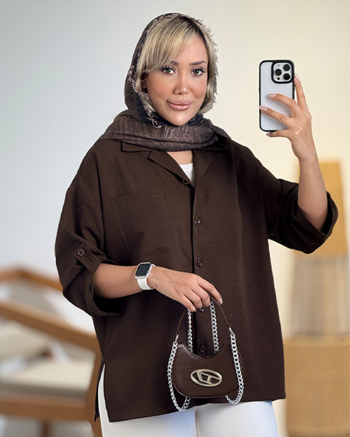 شومیز پینترستی سیلک کد 20800