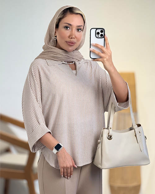شومیز جلو بسته تارا کد 20802