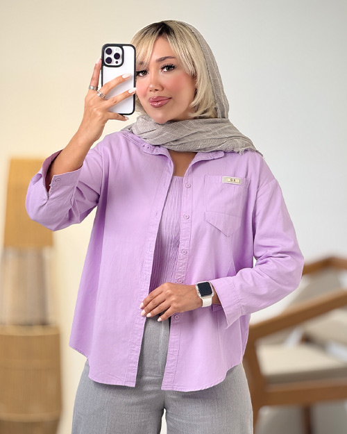 شومیز لینن زارا وارداتی GS کد 20904