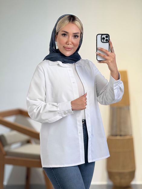 شومیز یقه مردانه تولید ایواز کد 20672 شومیز یقه مردانه تولید ایواز کد 20672