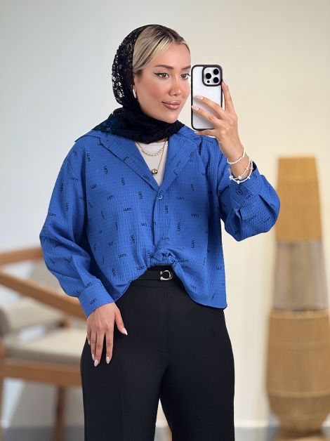 شومیز جلوگره ای miumiu کد 20720