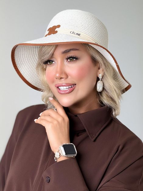 کلاه حصیری CELINE کد20911 کلاه حصیری CELINE کد20911