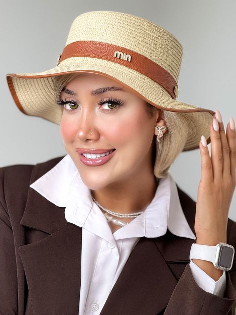 کلاه حصیری MINMIN کد 20917 کلاه حصیری MINMIN کد 20917