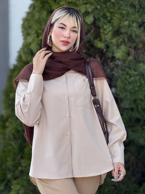 شومیز تک جیب تولید ایواز کد 18363 شومیز تک جیب تولید ایواز کد 18363