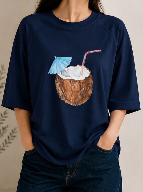 تیشرت باکسی COCONUT کد 21195