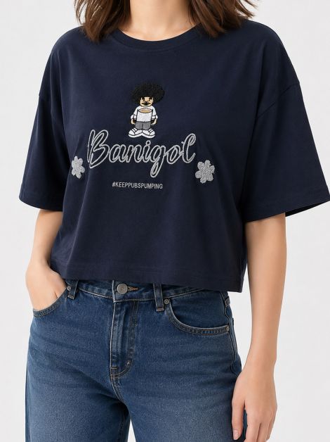 تیشرت کراپ باکسی BOY کد 21264 تیشرت کراپ باکسی BOY کد 21264