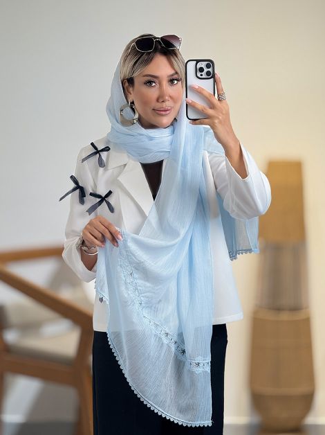 شال حریر وارداتی کد 20600